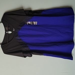 Worthington 1X Royal Blue, Black, eyelash lace